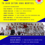 Multistijlstage op zaterdag 6 mei nav 70-jarig bestaan Satori Kwai Mortsel